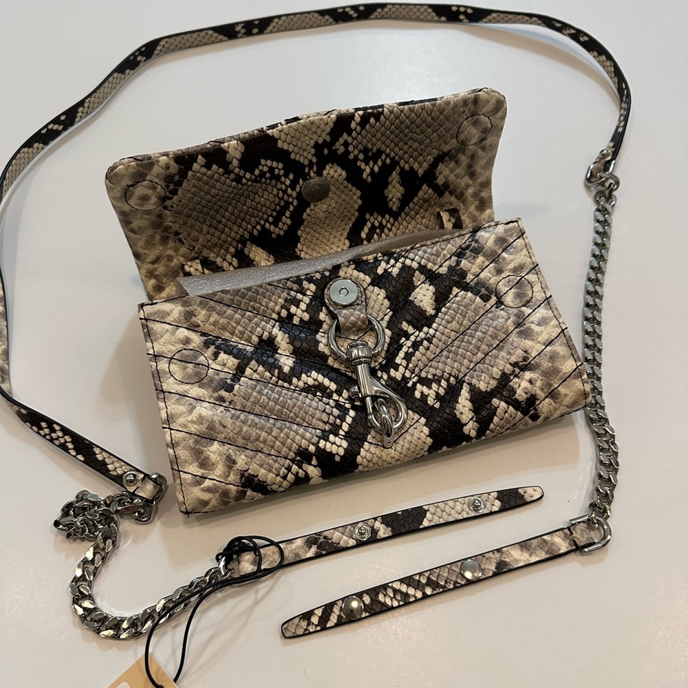 HP! Rebecca Minkoff Python Crossbody Wallet Purse NWT - Picture 10 of 11